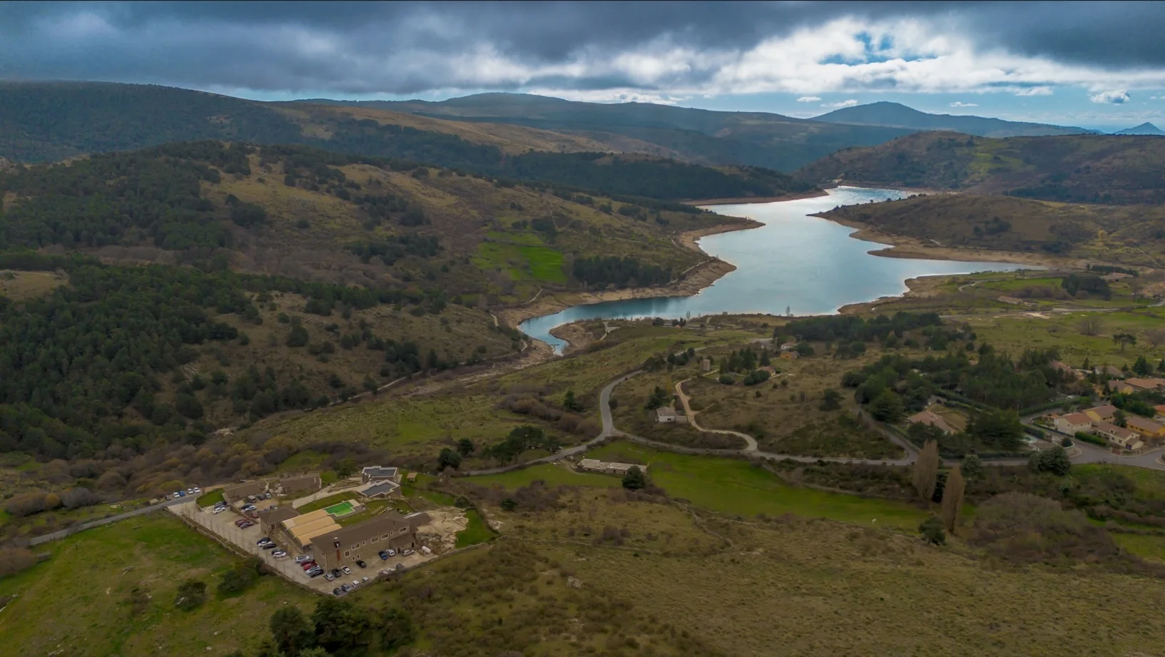 Vista aérea de la finca