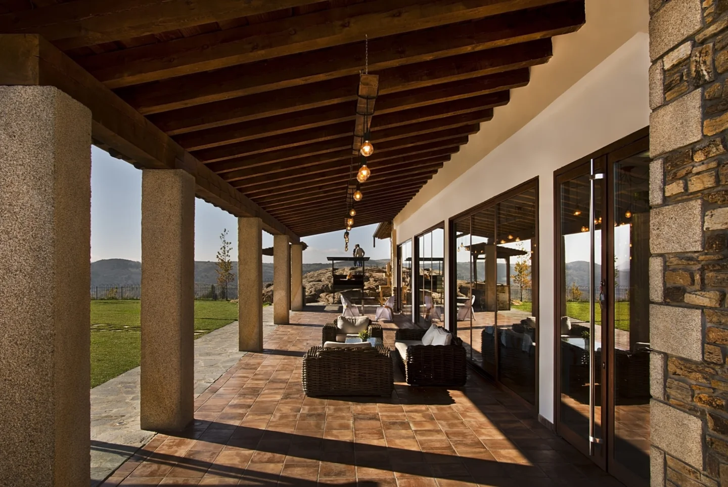 Porche de la finca